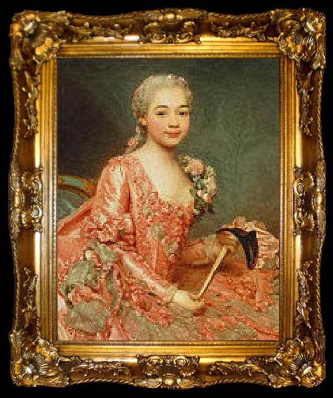 framed  Alexander Roslin Baroness de Neubourg Cromiere,, ta009-2